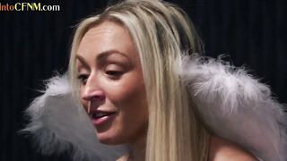 CFNM european babes giving heavenly head to hung slave