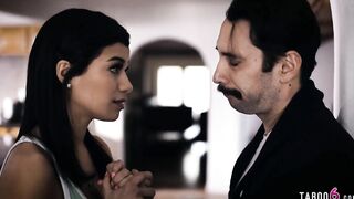 Insomniac stepdad lusts for his Hot hispanic 19 yo step daughter
