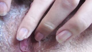Closeups porn video – Cougar unshaved and slimy vagina toy toying closeup