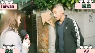 China AV Asian performer Eastern cunt with mouth China AV