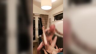 Dark Haired takes hard nuts deep pounding