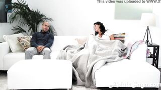 Family TV Time Is Milf Son Playtime - Reagan Fox