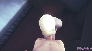 Attack on titans - point of view Annie Hand Job and head with
