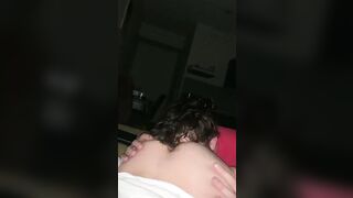 Gf Orgasms while boyfriend eats her booty and twat