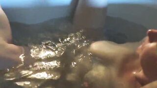 Amateur Fiance Jacuzzi Bath Water Jet Masturbation Orgasm