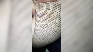 White chick gets nailed into her booty