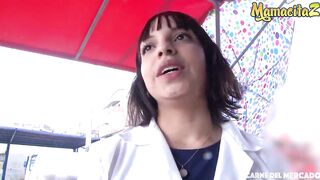 CARNE DEL MERCADO Matilde Ramos Gets Ebony Dick On Rainy