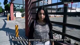 A school chick gets wild with a toy into her