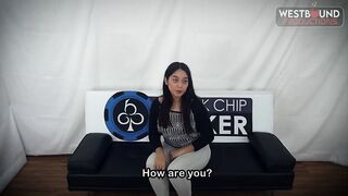 A school chick gets wild with a toy into her