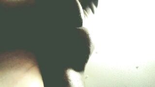 Soak twat squirting on my BBC & leaking off my