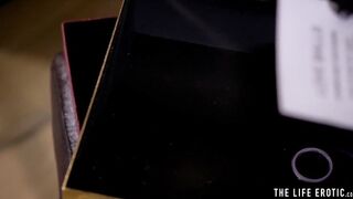 Crazy oriental Hottie sticks love nuts into her cunt to