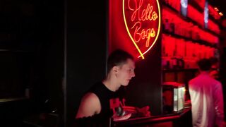 Stranger pounded whore club bartender for a lovers of bills