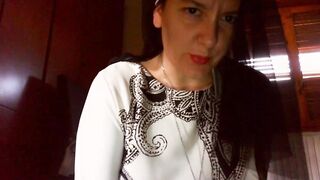 Nicoletta is your blasphemous nun and masturbates with a ble