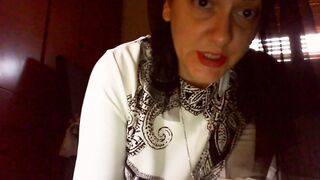 Nicoletta is your blasphemous nun and masturbates with a ble