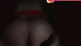 Hispanic dark haired riding the penis of a man from the
