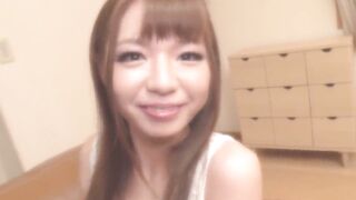 ピンクのホットパンツが似合う8頭身美脚モデルの栄倉彩ちゃんが顔いっぱいにザーメンをぶっかけられて大喜び！ 極射 栄倉彩 one