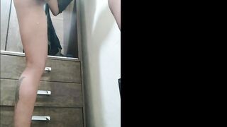 Step-Daughter was caught by her stepfather showing off on the