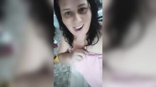 having fun with the towel