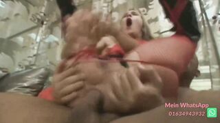 German Mom wird mit Toy inside Vagina und Schwanz Anal