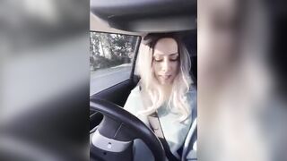 I nailed with a cyclist on the roadside