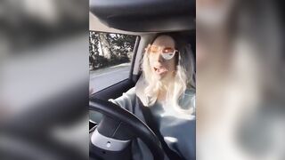 I nailed with a cyclist on the roadside
