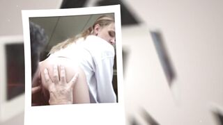Blonde 19 yo swallowing my cum
