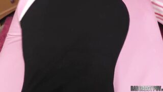 BadDaddyPOV - ASHLEY LANE ADORABLE BLONDE PIGTAILS 18 RIDE STEPDAD'S