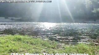 Ava Moore - Exhibition and rough banged public at the
