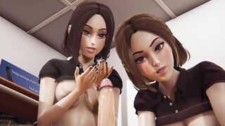 Samsung Sam Step Sisters - 3Some - 3D Porn