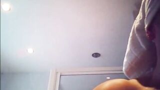 See her take a shower - sexy floppy melons and