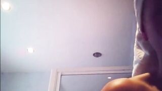 See her take a shower - sexy floppy melons and
