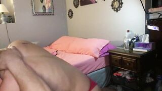 Daddy can’t got enough, side see: pt2 real orgasm hanging from upside down, tit biting