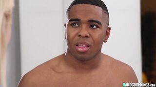 Young ebony pranker fucking buxom cougar