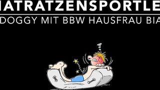Matratzensportler - point of view Doggy mit BBW Hausfrau Bianca