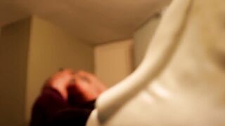 Chubby bimbos with tattoos on concealed web cam inside WC