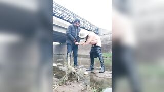 oriental Daddy Gets Outdoors Hj