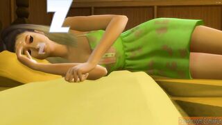 Dad And Daughter Have To Share A Bed Into Hotel