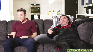 Stepson feeds his stepmom Sheena his young cock