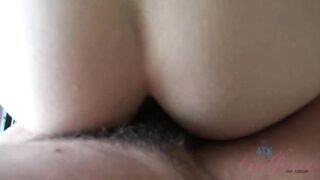Mixed Russian & oriental Ginger blows dick and fucks /