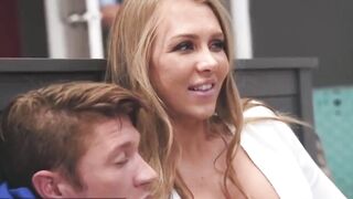Bombshell cougar jeanie marie sullivan plays with her stepsons rough