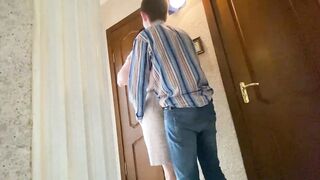 The professor came to the college girl and get a penis