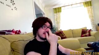 Yorkshire guy dick blown by gothic brit