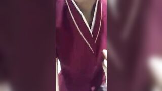 Oriental air hostess masturbation