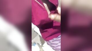 Oriental air hostess masturbation