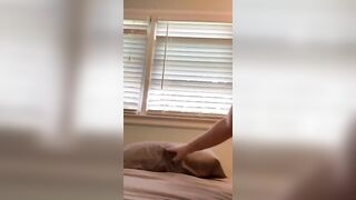 Milf stripping and fingers both holes
