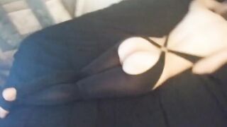 Escort fucking while waching porn