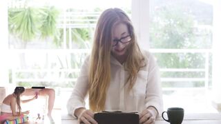 Talia Mint Challanges her Mistress while Fucking her Snatch under