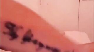 Female waxing cock and nuts with erections