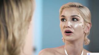 Crazy Hot blonde lesbians enjoy taboo sex