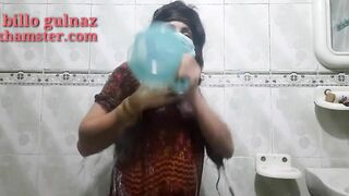 pakistani chick taking hot tub